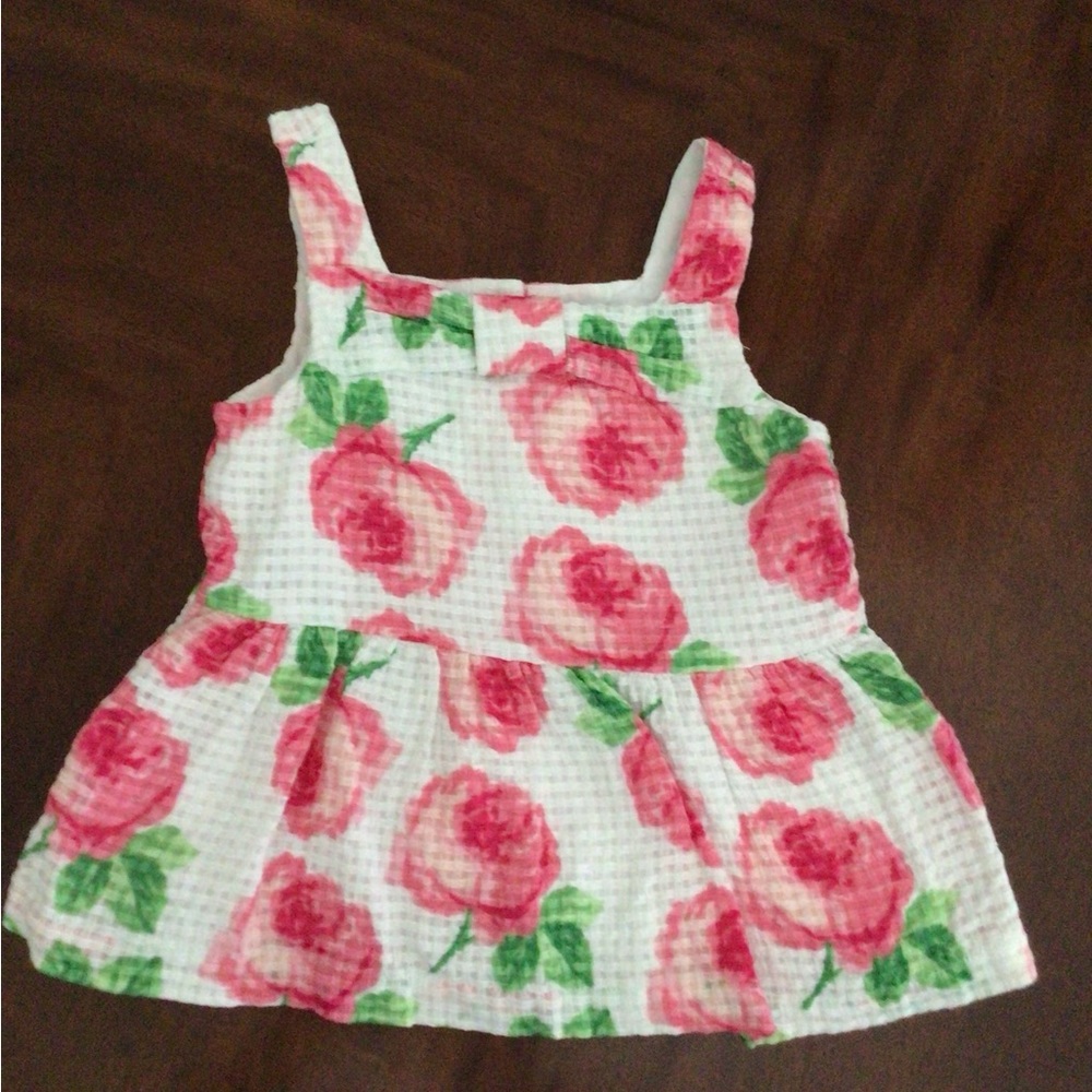 Little Girls Janie and Jack Floral Top Size 4